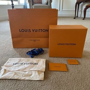 Authentic Louis Vuitton box and bag. Fits Tilsitt perfectly!
